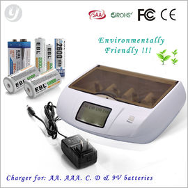 Chargeur d'accumulateur alcalin de C.C de l'universel 110v/régénérateur rechargeables bleus de batterie