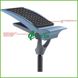 lampes solaires de jardin de réverbères de panneau solaire de 3M Polonais 5W avec l'abat-jour de verre trempé