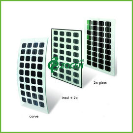 Systèmes solaires de service montés par toit de picovolte de double de grille en verre transparente de panneau solaire dessus -