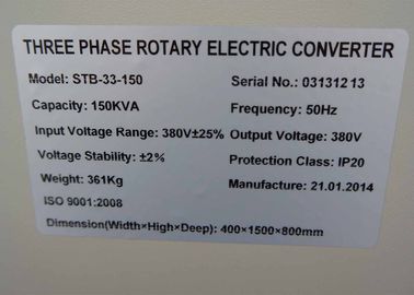 150 KVAs régulateur de tension complètement automatique mécanique de 3 phases pour le système du scanner de CT/IRM