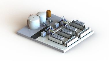 Centrale d'essence et d'huile lourde de Genset